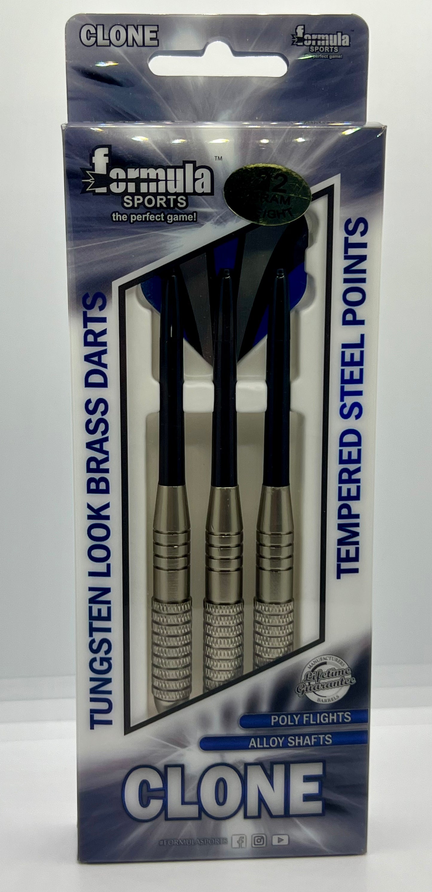 FORMULA SPORTS - CLONE TUNGSTEN LOOK BRASS DARTS - 22 GRAMS