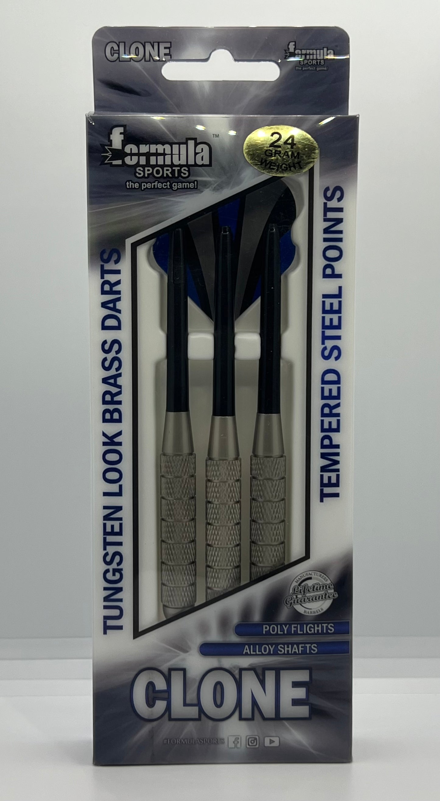 FORMULA SPORTS - CLONE TUNGSTEN LOOK BRASS DARTS - 24 GRAMS
