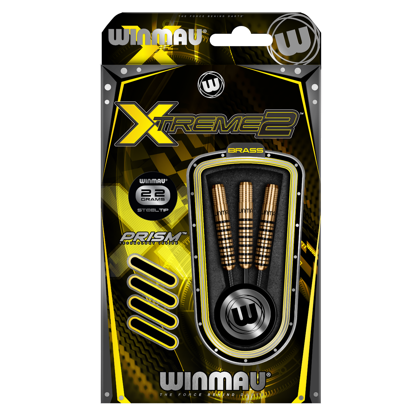WINMAU - EXTREME BRASS "2" DARTS - 22 GRAMS
