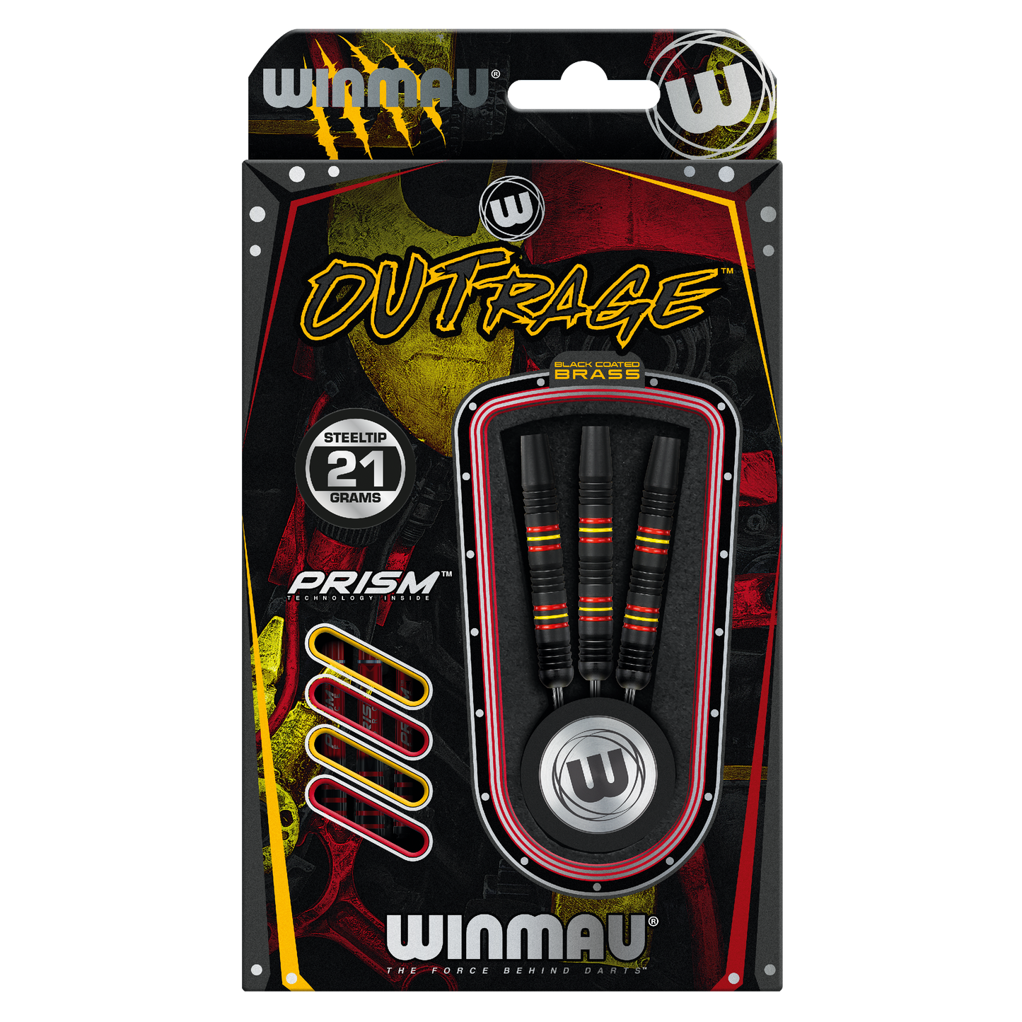 WINMAU - OUTRAGE BRASS DARTS - 21 GRAMS
