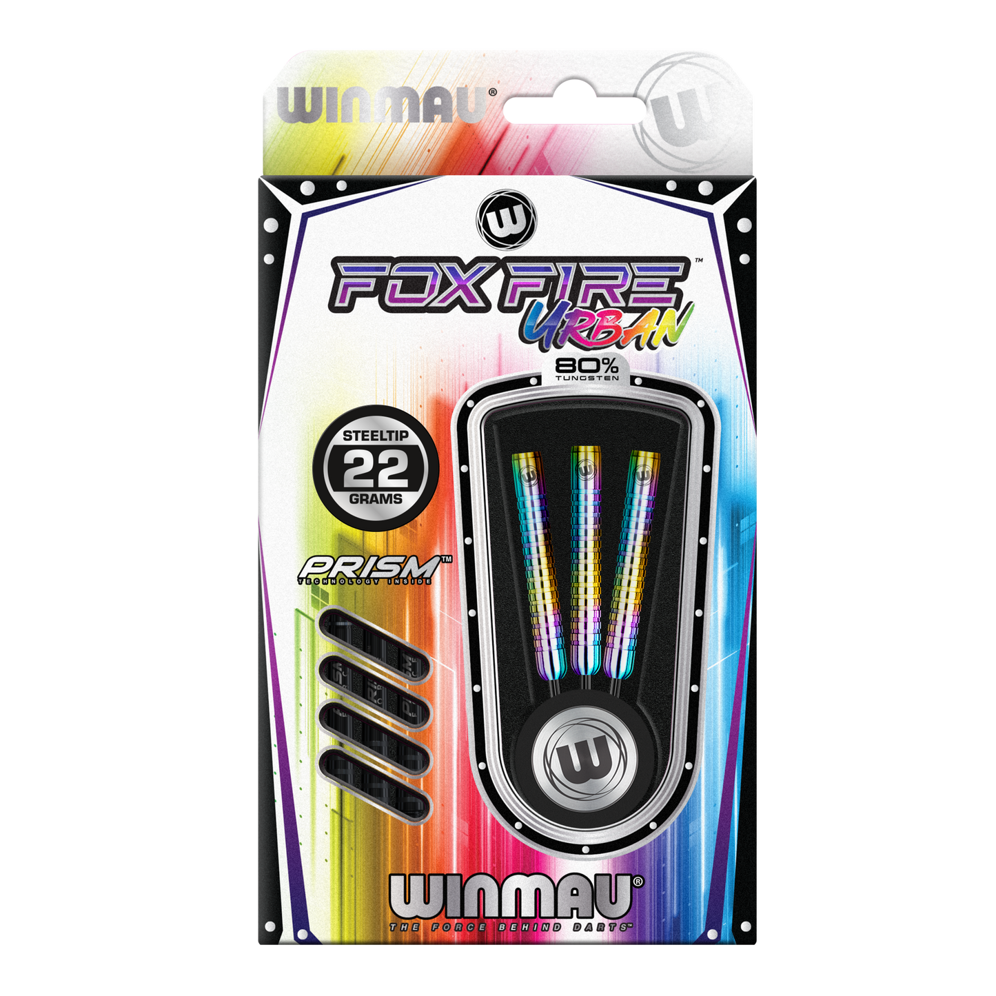 WINMAU - FOXFIRE URBAN 80% TUNGSTEN DARTS - 22 GRAMS