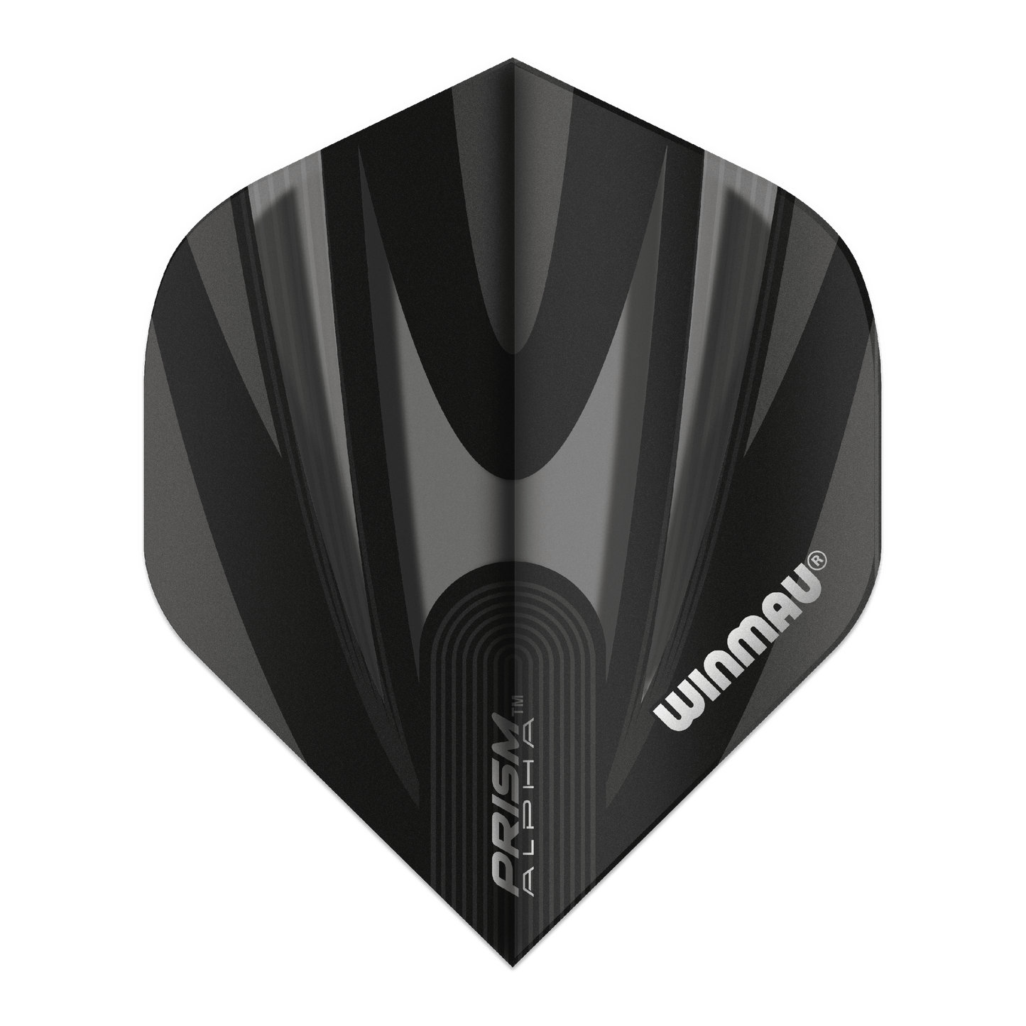 WINMAU - PRISM ALPHA STANDARD FLIGHTS - BLACK & GREY DESIGN - SET OF 3