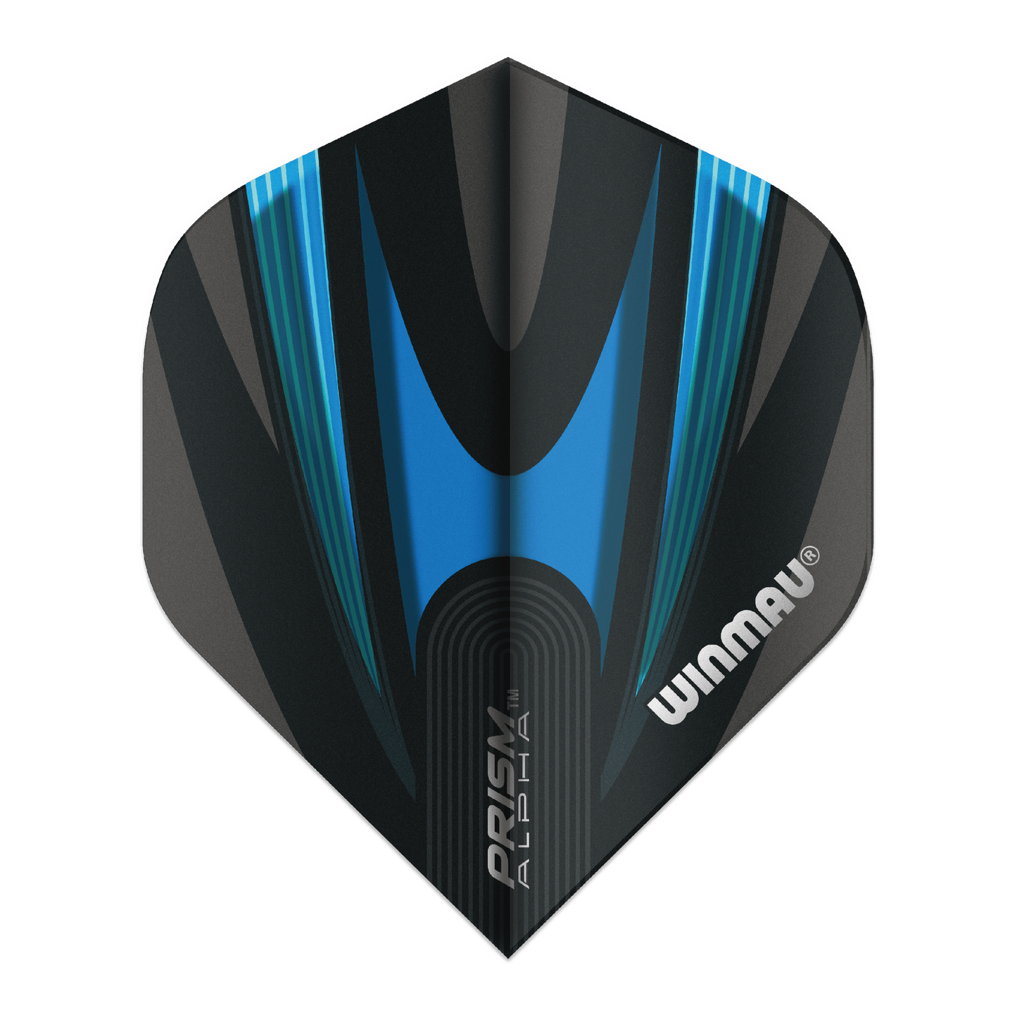 WINMAU - PRISM ALPHA STANDARD FLIGHTS - BLUE & BLACK DESIGN - SET OF 3