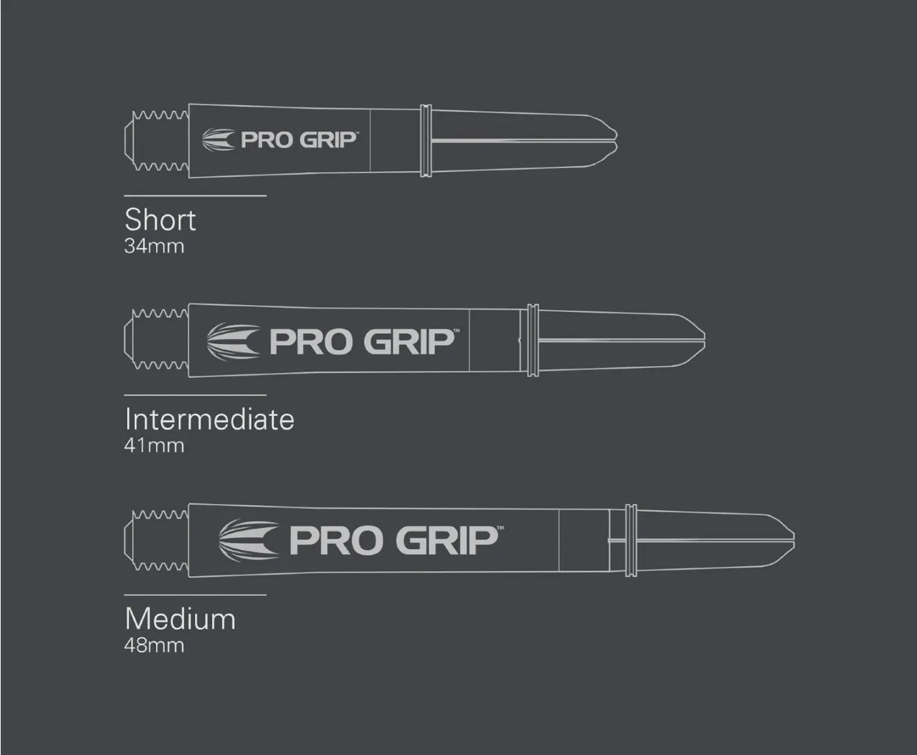 TARGET - PRO GRIP SHAFT - AQUA - SET OF 3