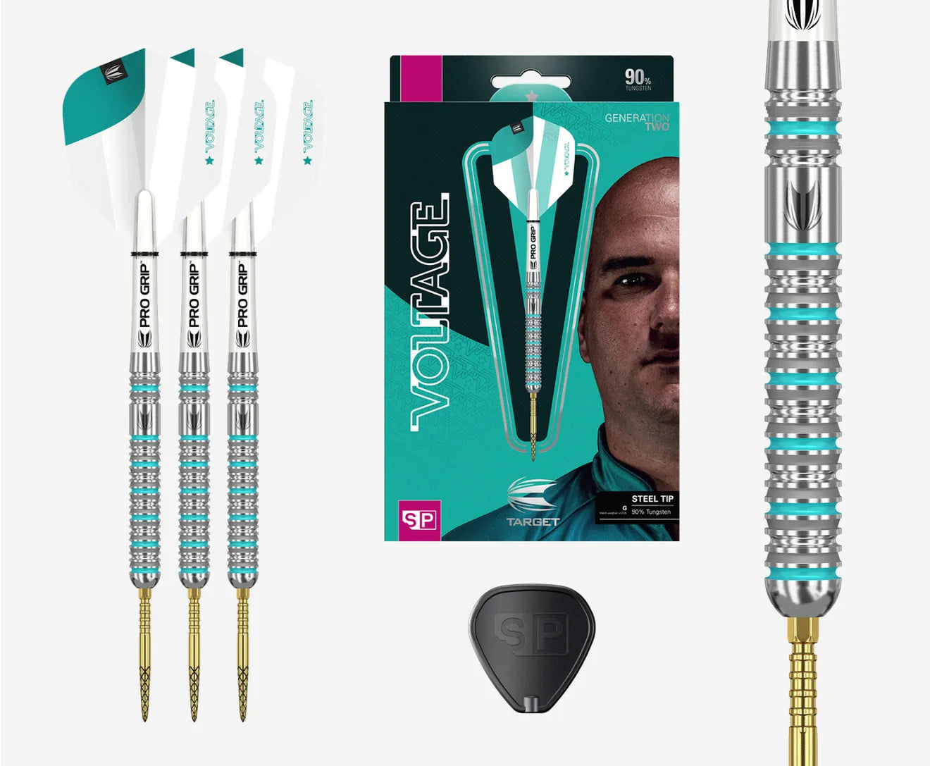 TARGET - ROB CROSS GEN 2 VOLTAGE 90% TUNGSTEN DARTS - 23 GRAM