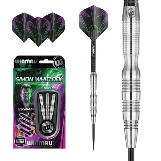 WINMAU - SIMON WHITLOCK - 90% TUNGSTEN ALLOY DARTS - 22 GRAMS