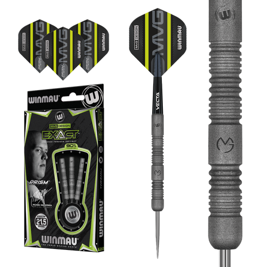 WINMAU - MICHAEL VAN GERWEN - EXACT 90% TUNGSTEN ALLOY DARTS - 21.5 GRAMS