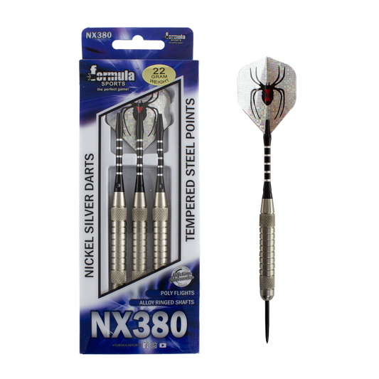 FORMULA SPORTS - NX380 NICKEL SILVER DARTS - 22 GRAMS