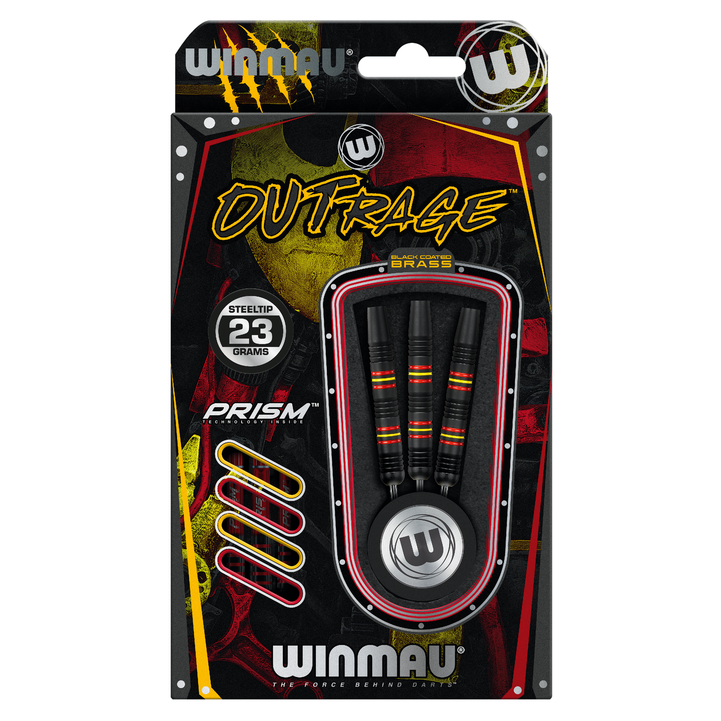 WINMAU - OUTRAGE BRASS DARTS - 23 GRAMS