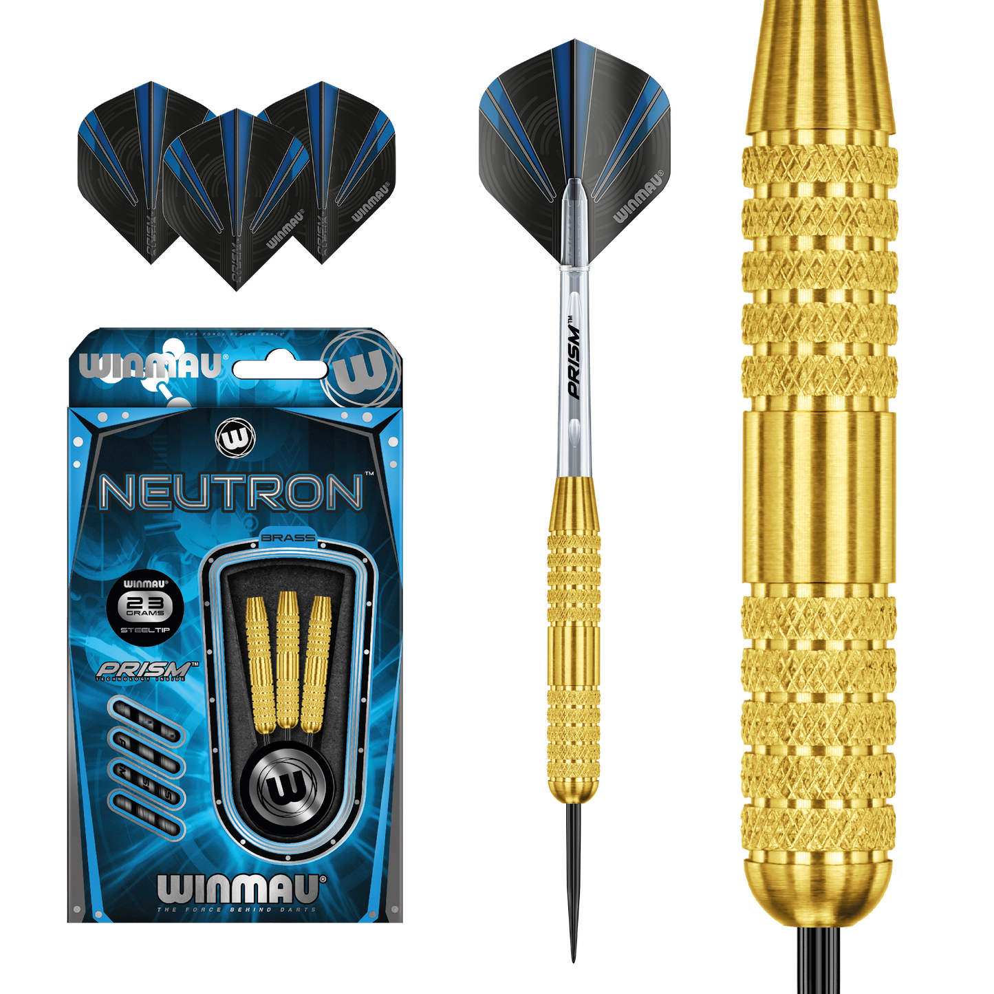 WINMAU - NEUTRON BRASS DARTS - 23 GRAMS