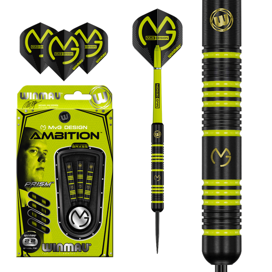 WINMAU - MICHAEL VAN GERWEN - AMBITITION BRASS DART - 22 GRAMS