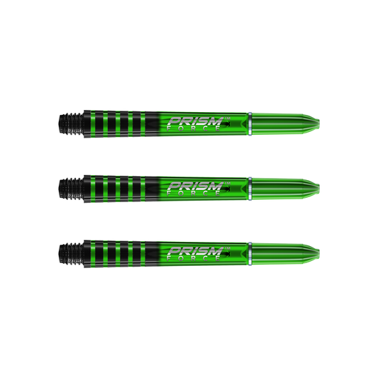 WINMAU - PRISM FORCE SHAFT - GREEN - SET OF 3